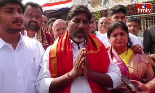 Bhatti Vikramarka Went to Tirumala Temple Bhatti Vikramarka Went to Tirumala Temple
