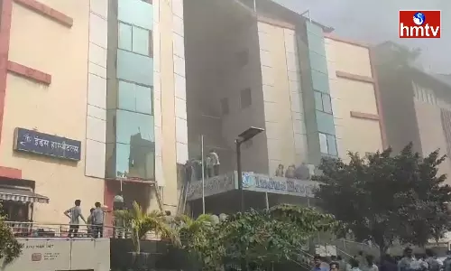Fire Accident In Indus Hospital Visakhapatnam