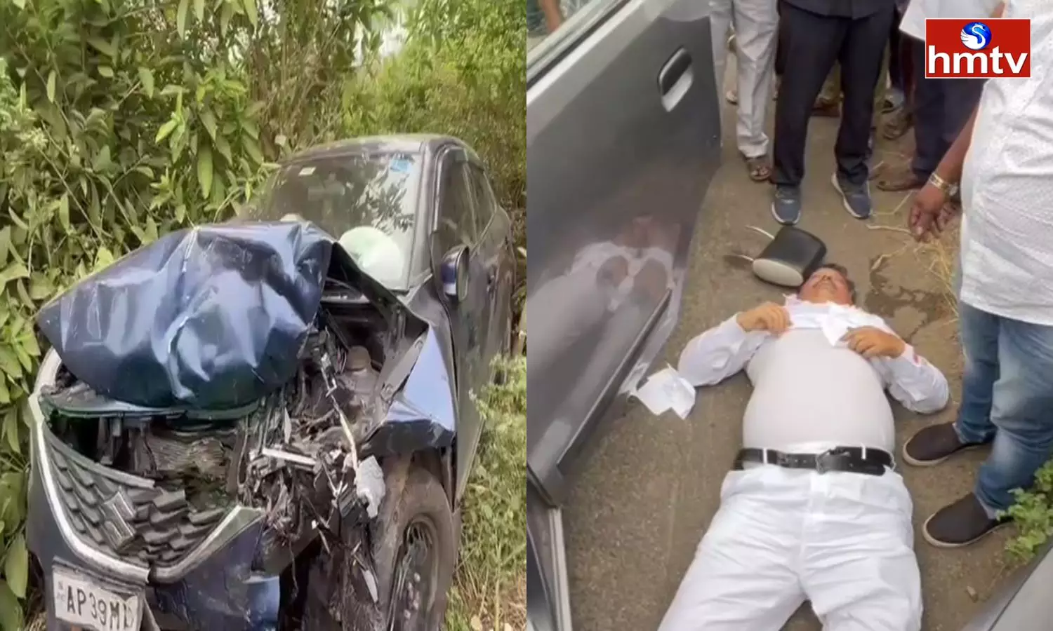 Car Accident To AP MLC Sheikh Sabji Car Accident To AP MLC Sheikh Sabji