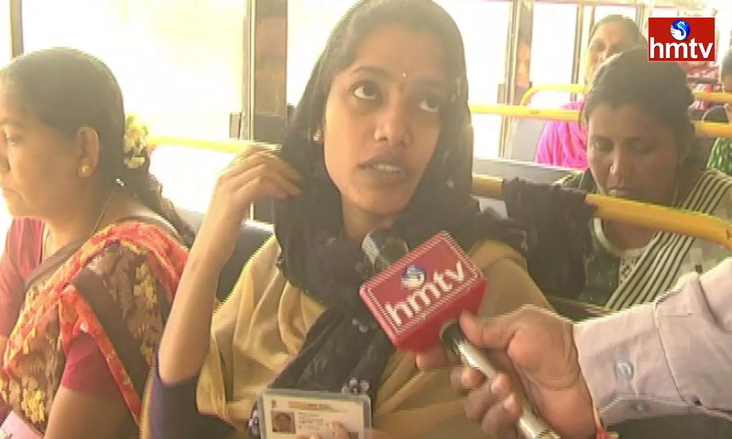 Women Happy With Free Bus Travel In Telangana