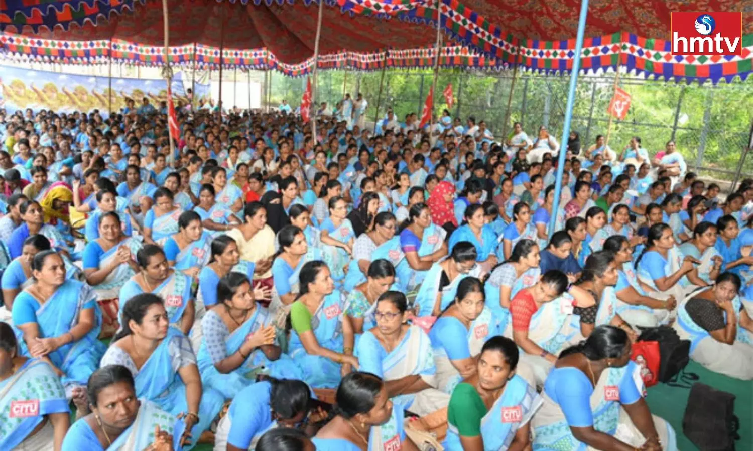 Anganwadi Workers Strike in Andhra Pradesh Continues for the fifth Day