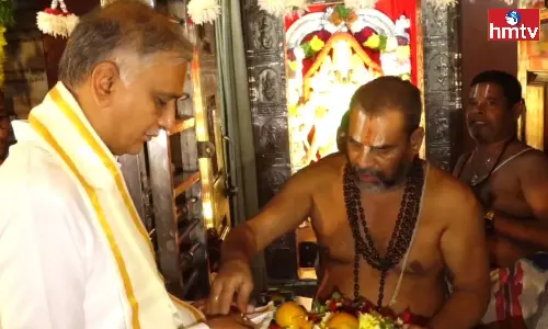 Harish Rao Visit Venkateswara Swamy Temple In Mohinpura