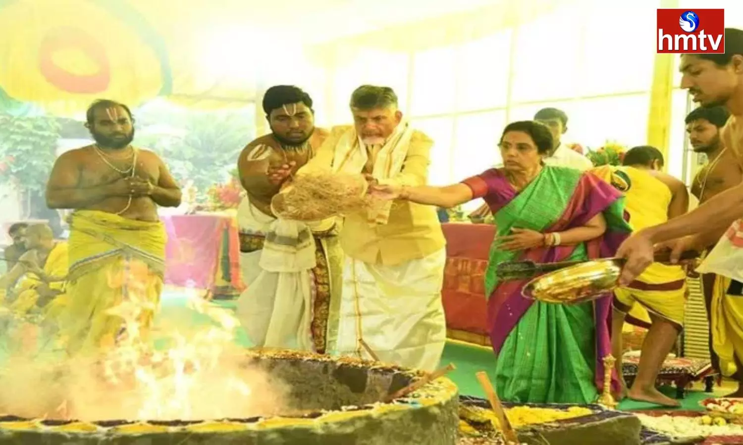 The Homam End In Chandrababu Residence