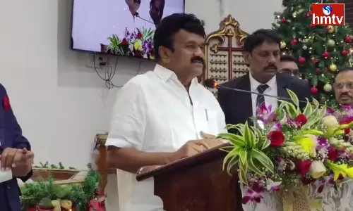 Ex-Minister Talasani Participated in the Christmas Celebrations