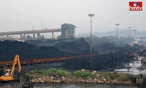 Coal Stockpile At Visakhapatnam Port