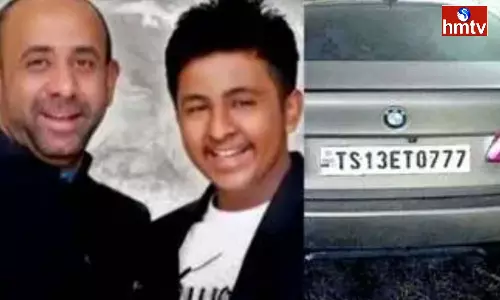 Ex Mla Shakeel Son Car Accident At Praja Bhavan In Hyderabad