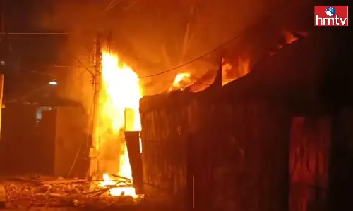 A Fire Broke out in Rangareddy District