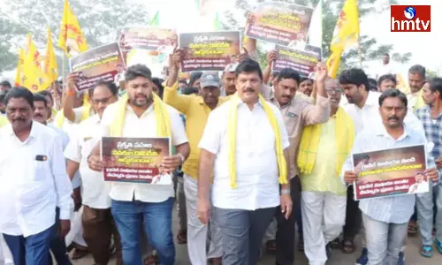 TDP leader Dhulipalla Narendra Padayatra In Ponnur