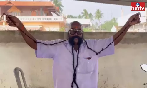 Meesala Suribabu has become a special attraction in Bhadradri district Meesala Suribabu has become a special attraction in Bhadradri district