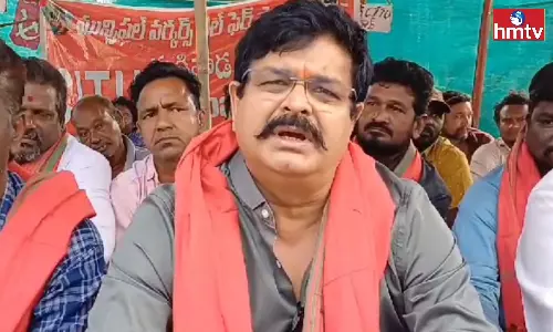 Krishna District Gudivada Municipal Contract Sanitation Workers Strike
