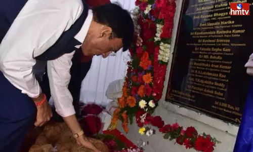 Laid the Foundation Stone for Critical Care Blocks & BSL-3 Lab in Vijayawada