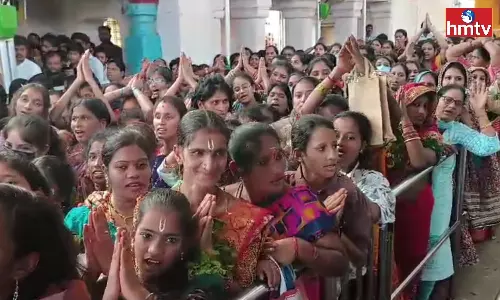 Chilkur Balaji Temple Is Crowded With Devotees