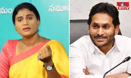 YS Sharmila Meets Jagan And Invite Her Son Marriage YS Sharmila Meets Jagan And Invite Her Son Marriage