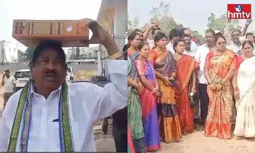 Protest Against Kadubandi Srinivasa Rao