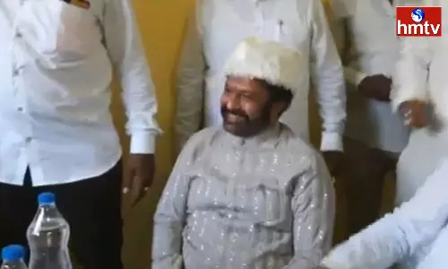 Balakrishna Attends Wedding at Hindupur