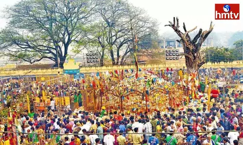 Huge Devotees Rush At Medaram Jatara Huge Devotees Rush At Medaram Jatara