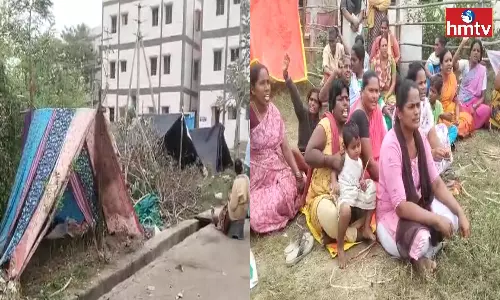 Tension In KCR Colony of Bhadradri Kothagudem District