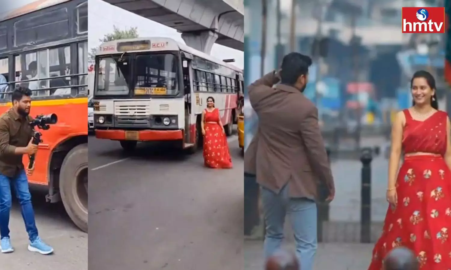 Pre-Wedding Shoot In RTC Bus In Hyderabad Going Viral On Social Media