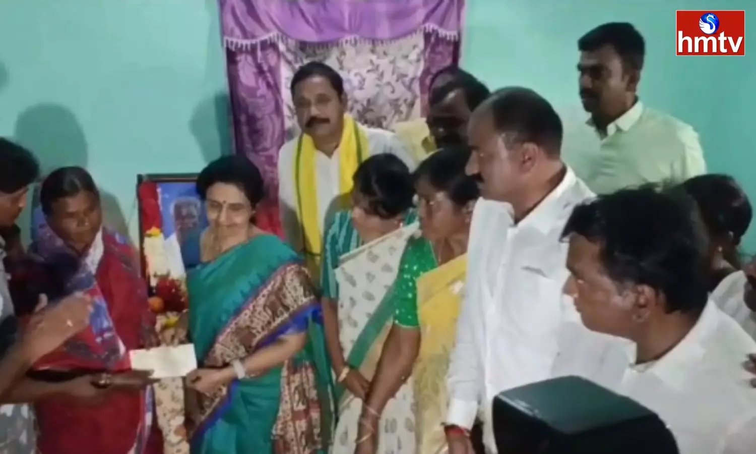 Nara Bhuvaneshwari Consoled Eramma Family in Valluru