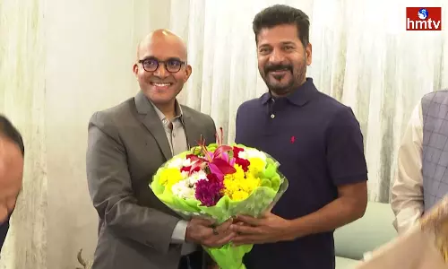 Google Vice President Meet CM Revanth Reddy Google Vice President Meet CM Revanth Reddy