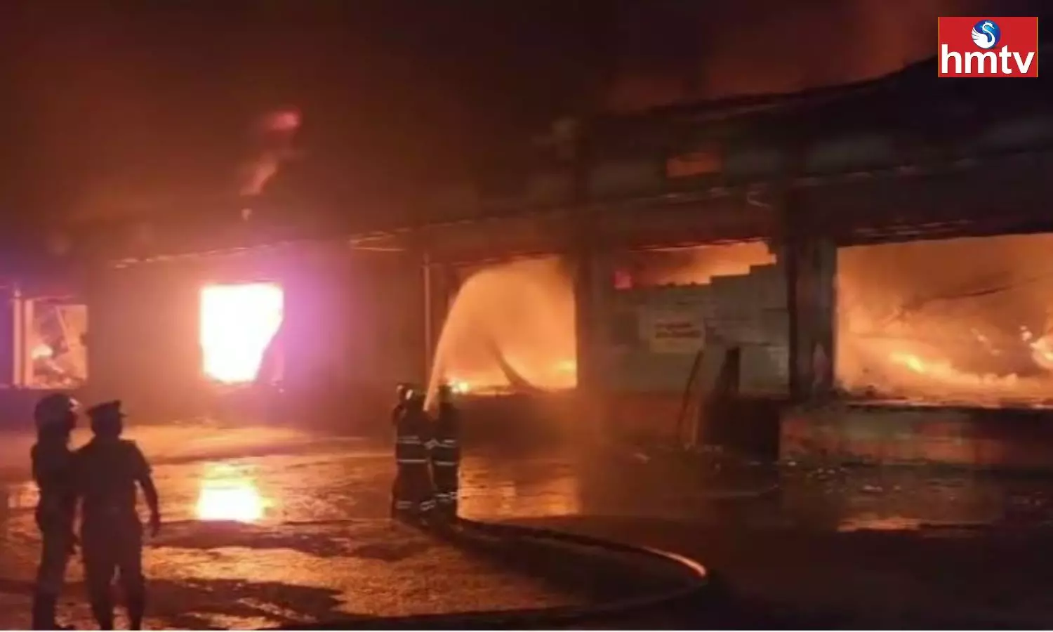 A Fire In A Rubber Factory In Chennai