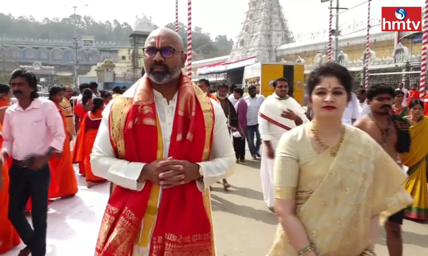 Telangana BJP MP Dharmapuri Arvind At Tirumala Srivari Seva