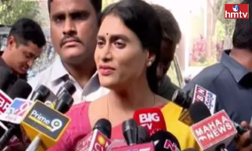 Sharmila Went To Chandrababu House In Hyderabad Sharmila Went To Chandrababu House In Hyderabad