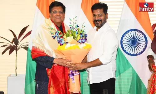 CM Revanth Met Union Minister Piyush Goyal CM Revanth Met Union Minister Piyush Goyal