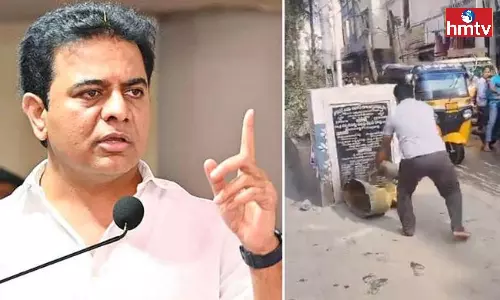 KTR Reacted Prof Jayashankar Statue Vandalised Hyderabad