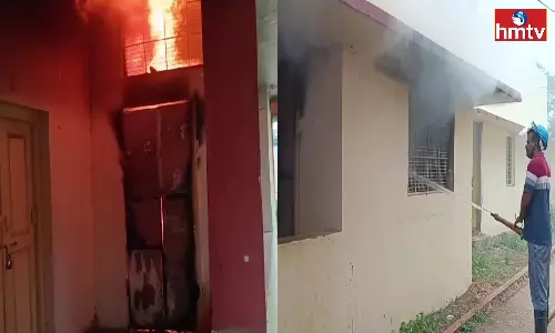 Fire Accident in Tekkali Government School at Srikakulam District Fire Accident in Tekkali Government School at Srikakulam District