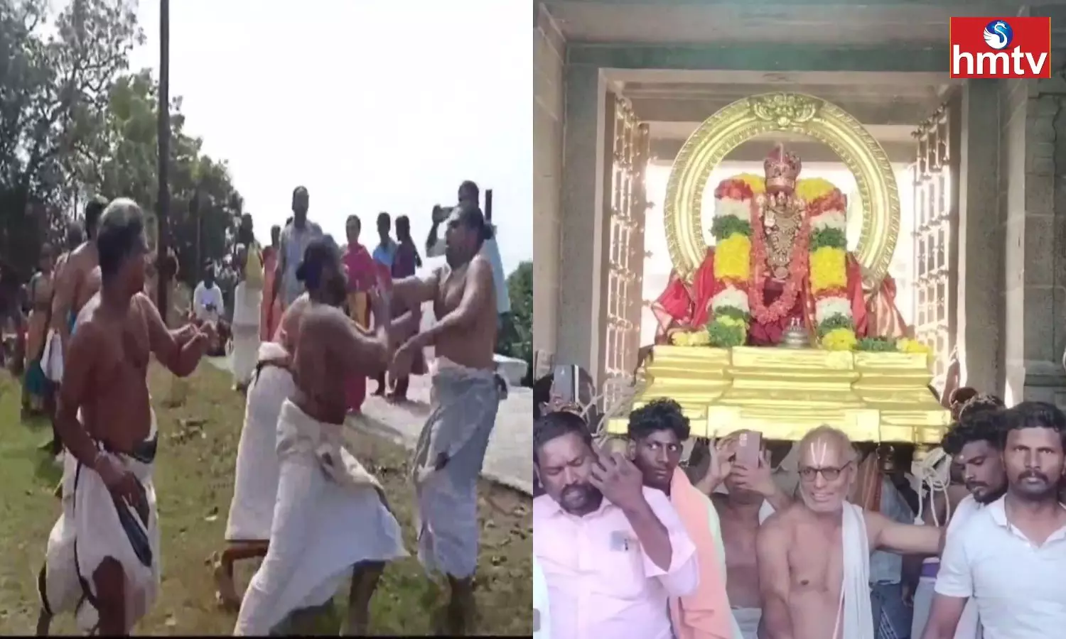 Clash Between Priests In Kancheepuram Tamil Nadu