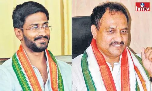 Congress Candidates Balmoori Venkat And Mahesh Kumar Goud Fils Nomination For Mla Quota Mlc Elections