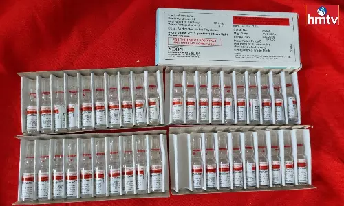 Prohibited injections Seized In Ranga Reddy District