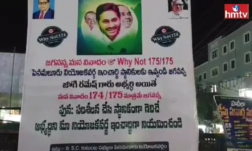 Flexis Against YCP In-Charge Jogi Ramesh