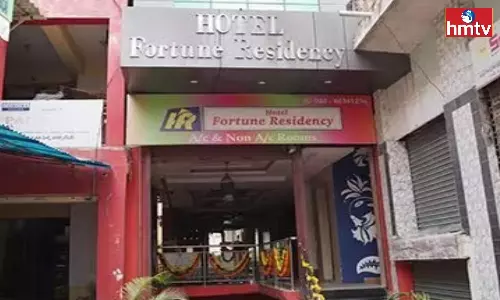 Task Force Police Raid In Fortune Hotel Hyderabad Abids