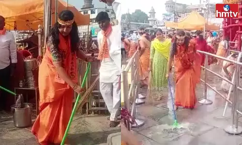 Swachhata Ka Abhiyan Program at Charminar Bhagyalakshmi Temple Swachhata Ka Abhiyan Program at Charminar Bhagyalakshmi Temple