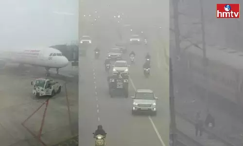 Dense fog in Delhi