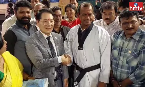 Taekwondo Premier League at Saroornagar Indoor Stadium Attended komatireddy Venkat Reddy
