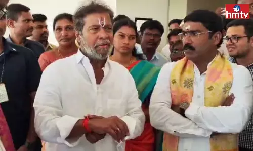 Damodara Rajanarsimha visit the temple of Jogulamba Bala Brahmeswara Swamy Damodara Rajanarsimha visit the temple of Jogulamba Bala Brahmeswara Swamy