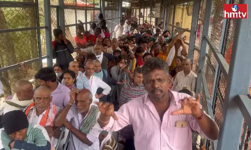 Huge Devotees Rush at Tirumala Tirupati Temple