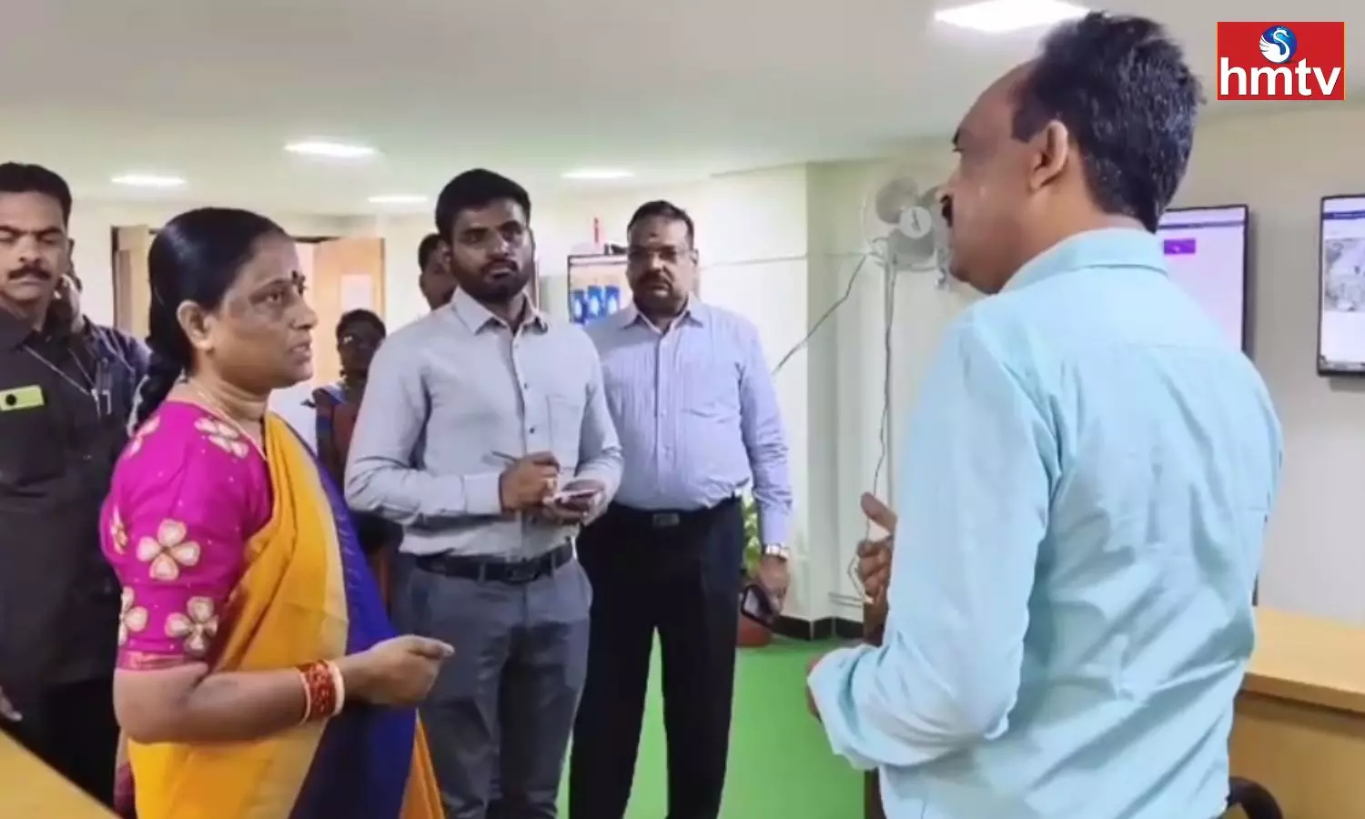 Minister Konda Surekha in Telangana State Pollution Control Board Office Minister Konda Surekha in Telangana State Pollution Control Board Office