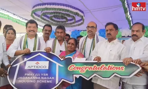 Tidco Housing Complex Inaugurated By Deputy CM Narayana Swamy