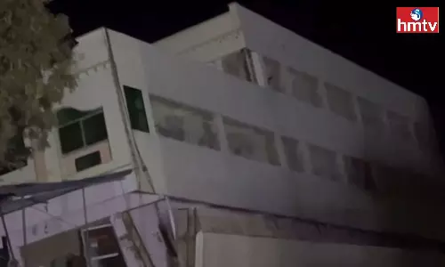 Three Storied Building Collapsed In Dornala In Prakasam District Three Storied Building Collapsed In Dornala In Prakasam District