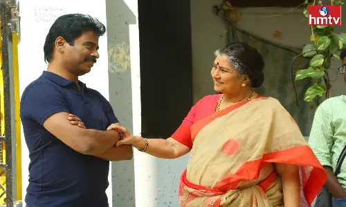 Senior Actress Annapoornamma Acting As Grandmother To Suresh Kondeti