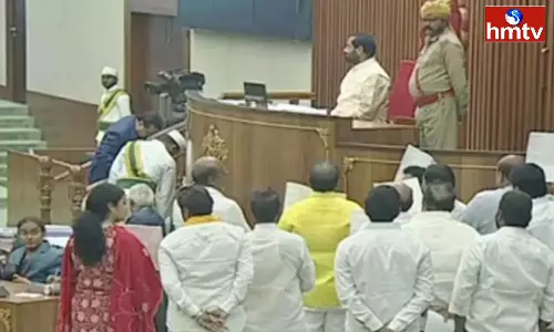 Speaker Tammineni Suspended TDP Members AP Assembly Speaker Tammineni Suspended TDP Members AP Assembly