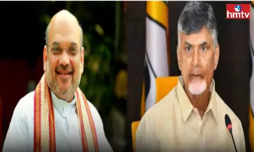 Chandrababu Meet Amit Shah in Delhi