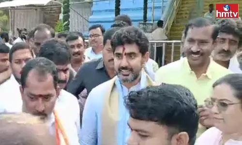 TDP National Secretary Lokesh in Simhachalam