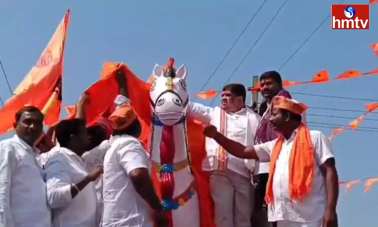 Ponnam Prabhakar unveiling Shivaji Statue Sircilla District