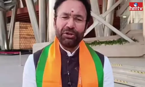 Kishan Reddy Did Special Pooja For Campaign Chariots