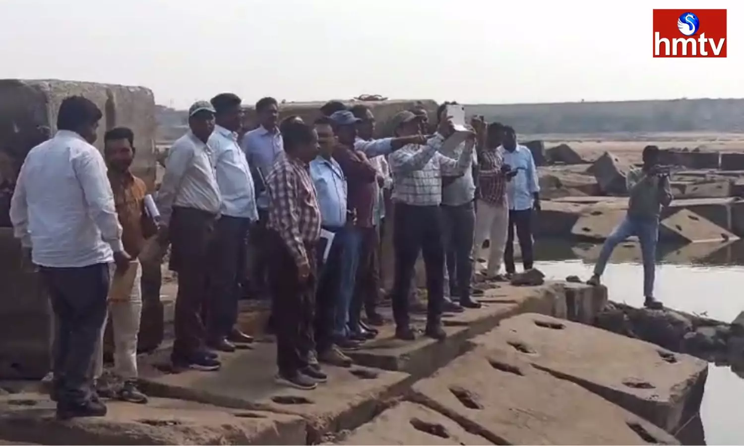 NSSA Officials Inspection Barrages In Telangana